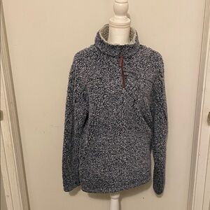 True Grit Charcoal Sherpa Turtleneck Sweater